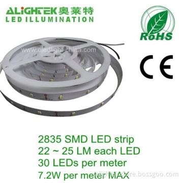 High Lumen 30pcs/meter Flexible Smd2835 Led Tape Light 